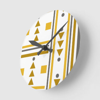 Horloge ronde de style géométrique moderne