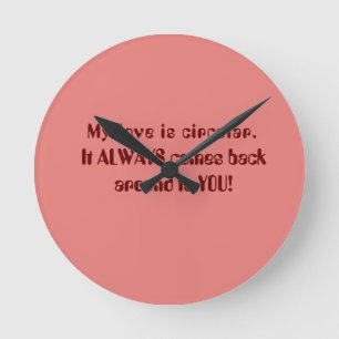 Horloge Ronde Déclaration d'amour