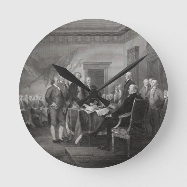 Horloge Ronde Déclaration d'indépendance (Recto)