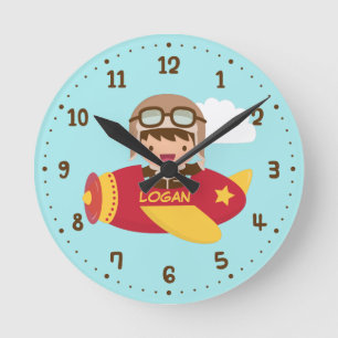 Horloge Ronde Décodeur d'air de Cute