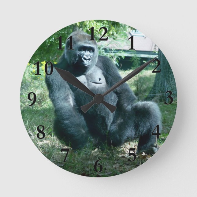 Horloge Ronde Décor de la maison de Gorilla (Recto)