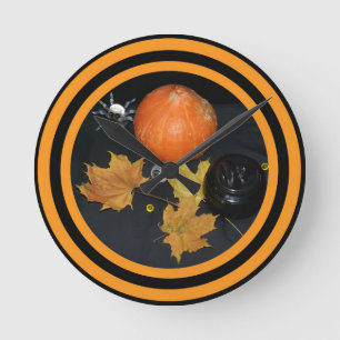 Horloge Ronde Décor d'Halloween