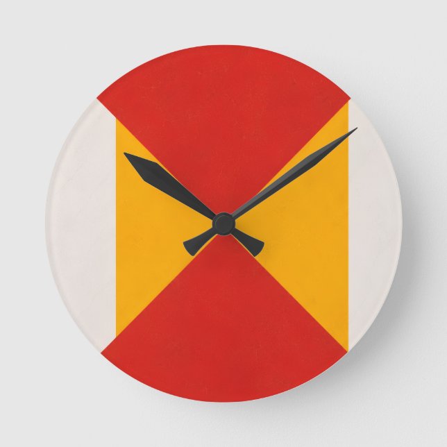 Horloge Ronde Décoratif Géométrique (Recto)