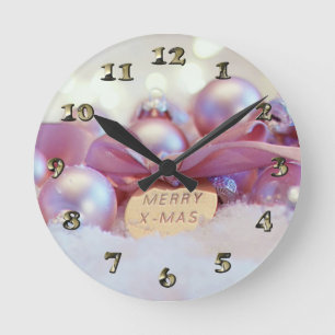 Horloge Ronde Décoration de l'ornement de Noël