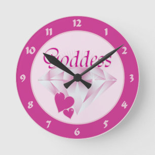 Horloge Ronde Déesse