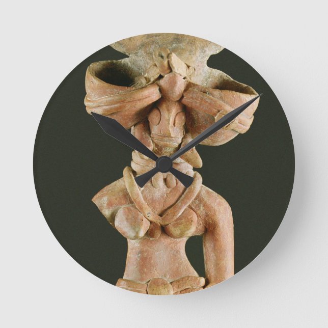Horloge Ronde Déesse de mère de terre cuite, Mohenjodaro, (Recto)