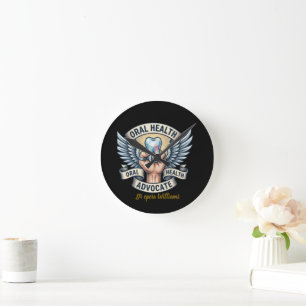 Horloge Ronde Défenseur de la santé bucco-dentaire Hygiéniste de