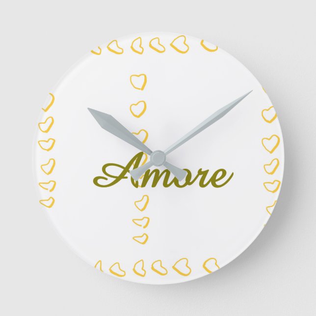 Horloge Ronde Défilement du coeur (Recto)