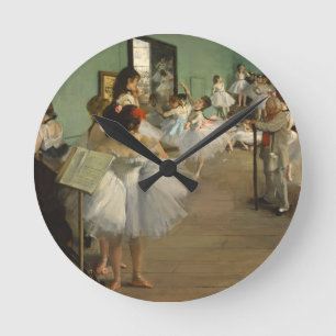 Horloge Ronde Degas Classe Danse Danseurs de ballet Ballerina Ar