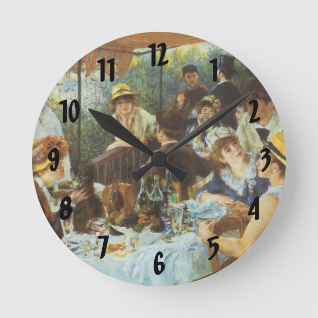Horloge Ronde Déjeuner de la fête nautique par Pierre Renoir (Recto)
