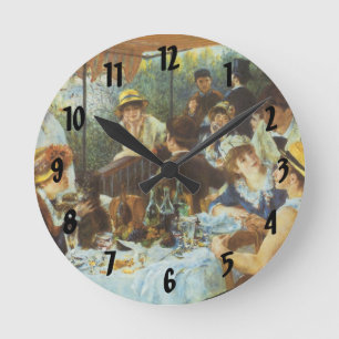 Horloge Ronde Déjeuner de la fête nautique par Pierre Renoir