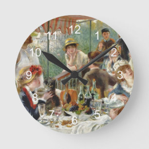 Horloge Ronde Déjeuner du Boating Party Renoir Vintage