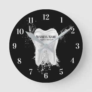 Horloge Ronde Dental Office 3D Tooth Professional Dentist