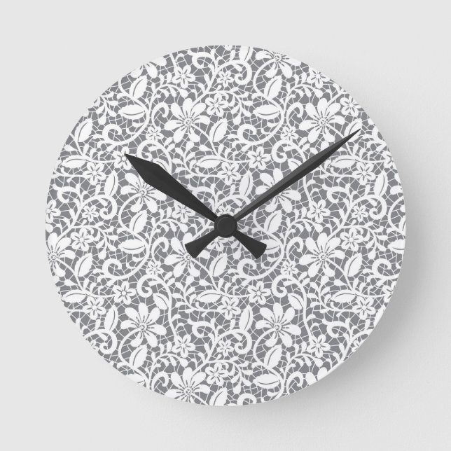 Horloge Ronde Dentelle blanche 1 (Recto)