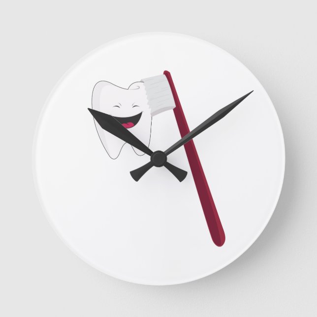 Horloge Ronde Dents de brosse (Recto)