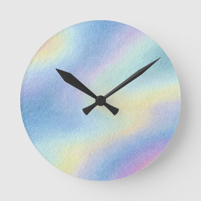 Horloge Ronde Dérive de ciel pastel (Recto)