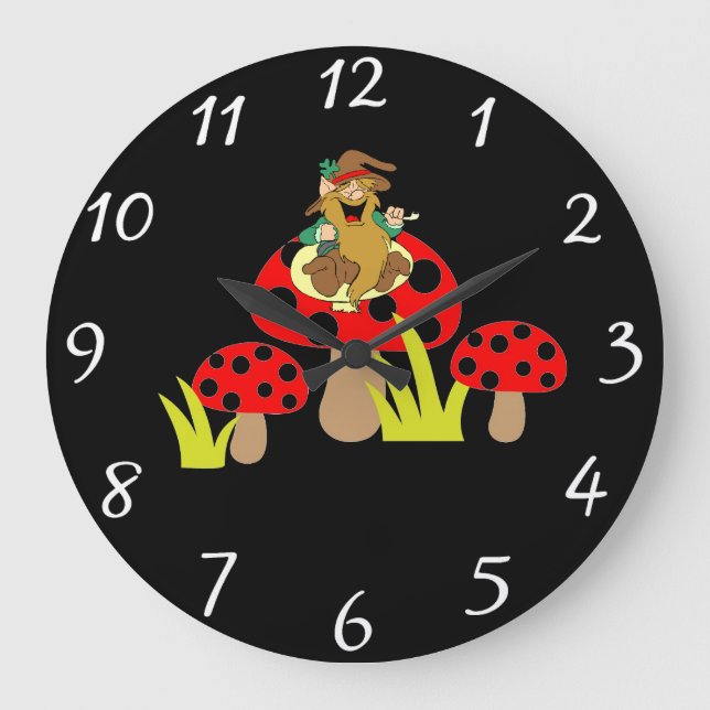 Horloge ronde des champignons (Recto)