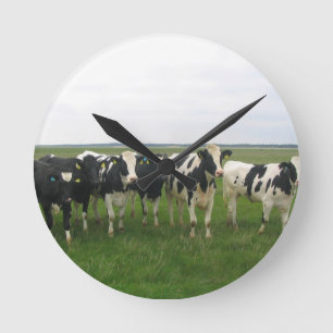 Horloge Ronde Des vaches absolument délicieuses !