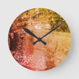 Horloge Ronde Design d'art Abstrait