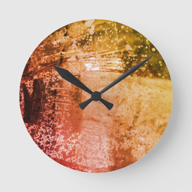 Horloge Ronde Design d'art Abstrait (Recto)