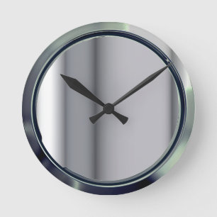 Horloge Ronde Design de chrome