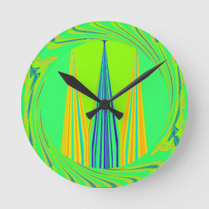 Horloge Ronde Design géométrique Edgy