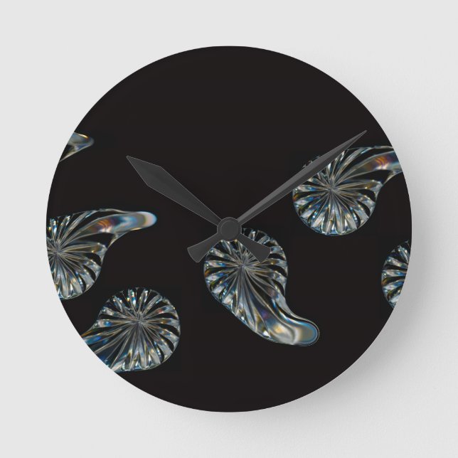 Horloge Ronde Design irlandais - La collection Crystal (Recto)