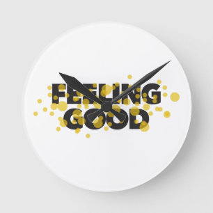 Horloge Ronde Design moderne, ludique, gai du Feeling Good
