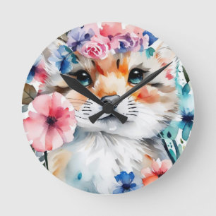 Horloge Ronde Design rétro vintage mignon pour enfants