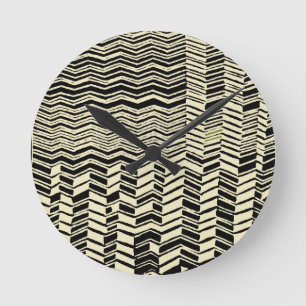 Horloge Ronde Designs Tribal Kuba
