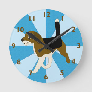 Horloge Ronde Dessin animé Beagle Clock