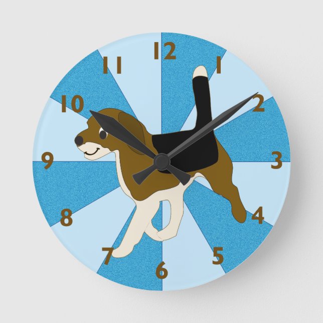 Horloge Ronde Dessin animé Beagle Clock (Recto)