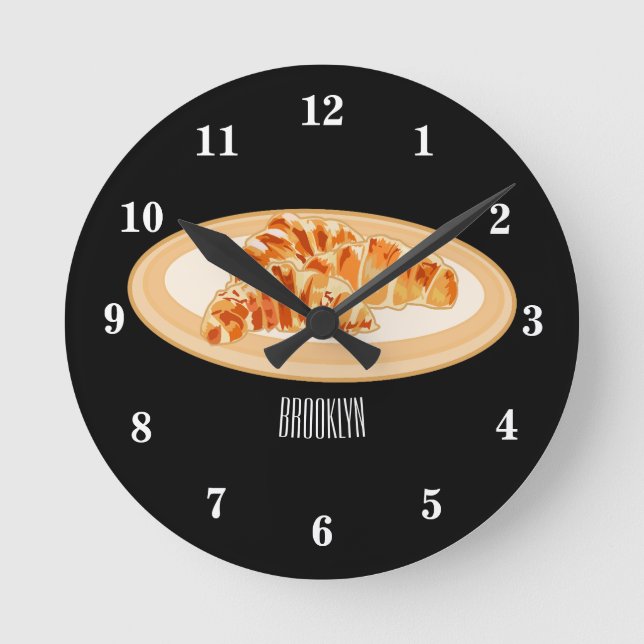 Horloge Ronde Dessin du Croissant (Recto)