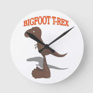 Horloge Ronde Dessin T-Rex Bigfoot