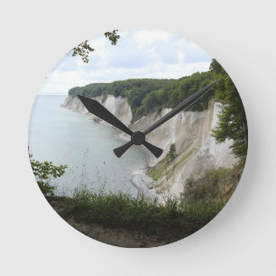 Horloge Ronde Destin d'amour de paix de falaises de nature d'arb