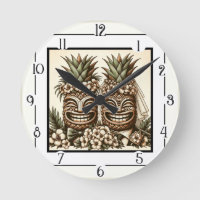 Deux mariés Tête de Tiki d'ananas gay Mariage rétr