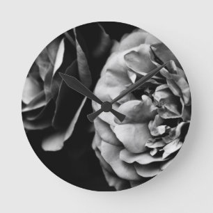 Horloge Ronde deux roses