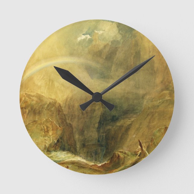 Horloge Ronde Devil's Bridge, col de St-Gothard, c.1804 (w/c (Recto)
