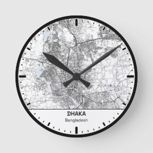 Horloge Ronde Dhaka Clock City Line Art