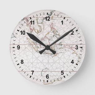 Horloge Ronde Diagramme de mer à l'est de l'Inde   Indonésie