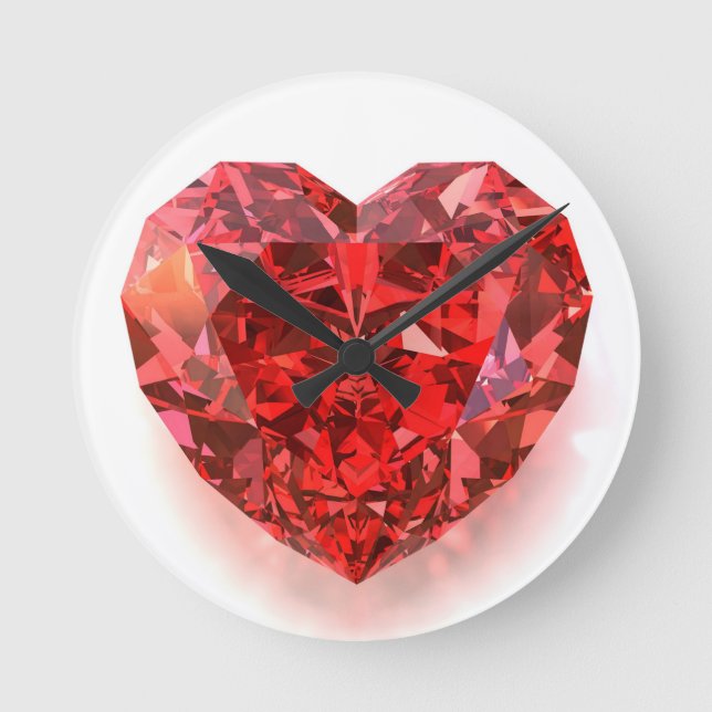 Horloge Ronde Diamant rouge (Recto)
