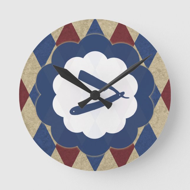 Horloge Ronde diamants de raseur-coiffeur (Recto)