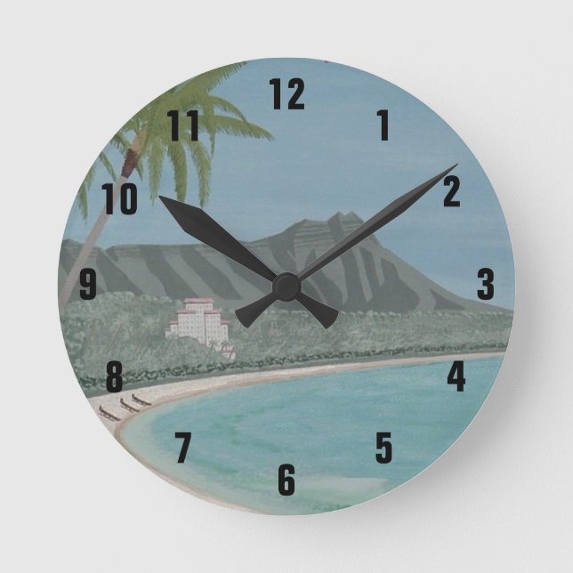 Horloge Ronde DIAMOND HEAD clock (Recto)