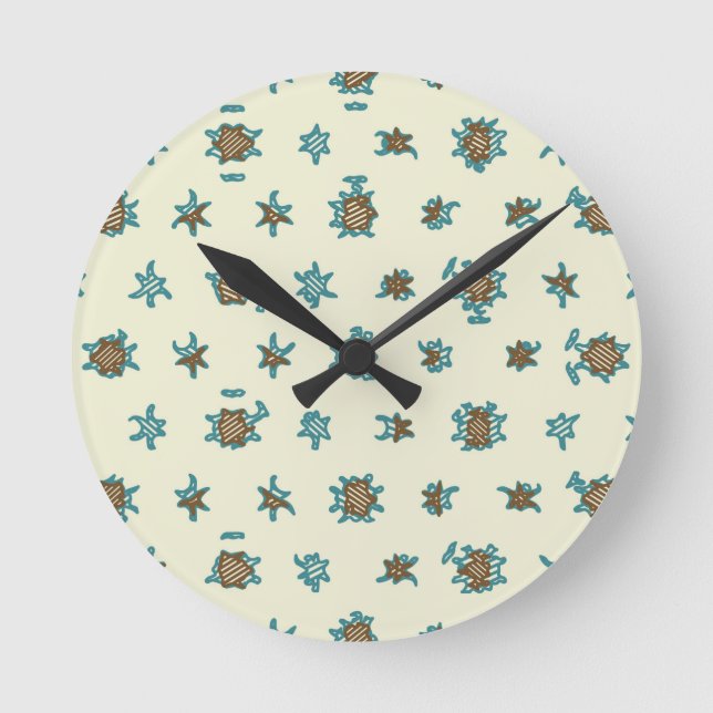 Horloge Ronde Digital abstract background.Geometric pattern (Recto)