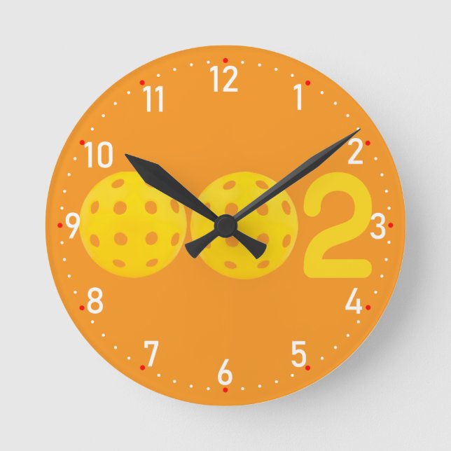 Horloge Ronde Dink O'ClockPickleball  (Recto)