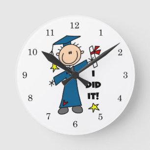 Horloge Ronde Diplômé Garçon