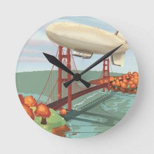 Horloge Ronde Dirigeable souple