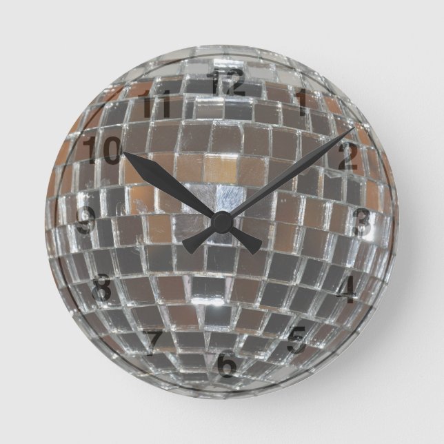 Horloge Ronde Disco Ball (Recto)