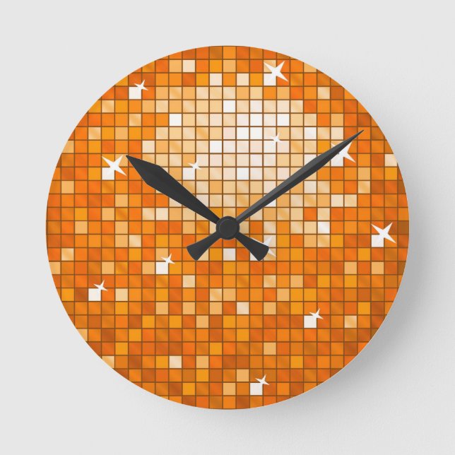Horloge Ronde Disco Tiles Wall clock (Recto)