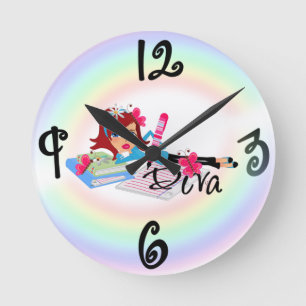 Horloge Ronde Diva - Custom Square Wall Clock